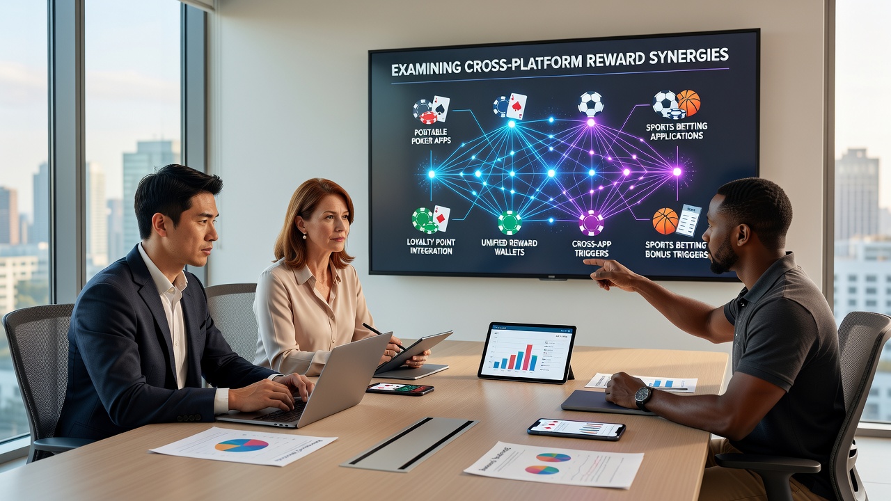 Cross-platform data flows between poker tournaments and live sports betting events on handheld screens