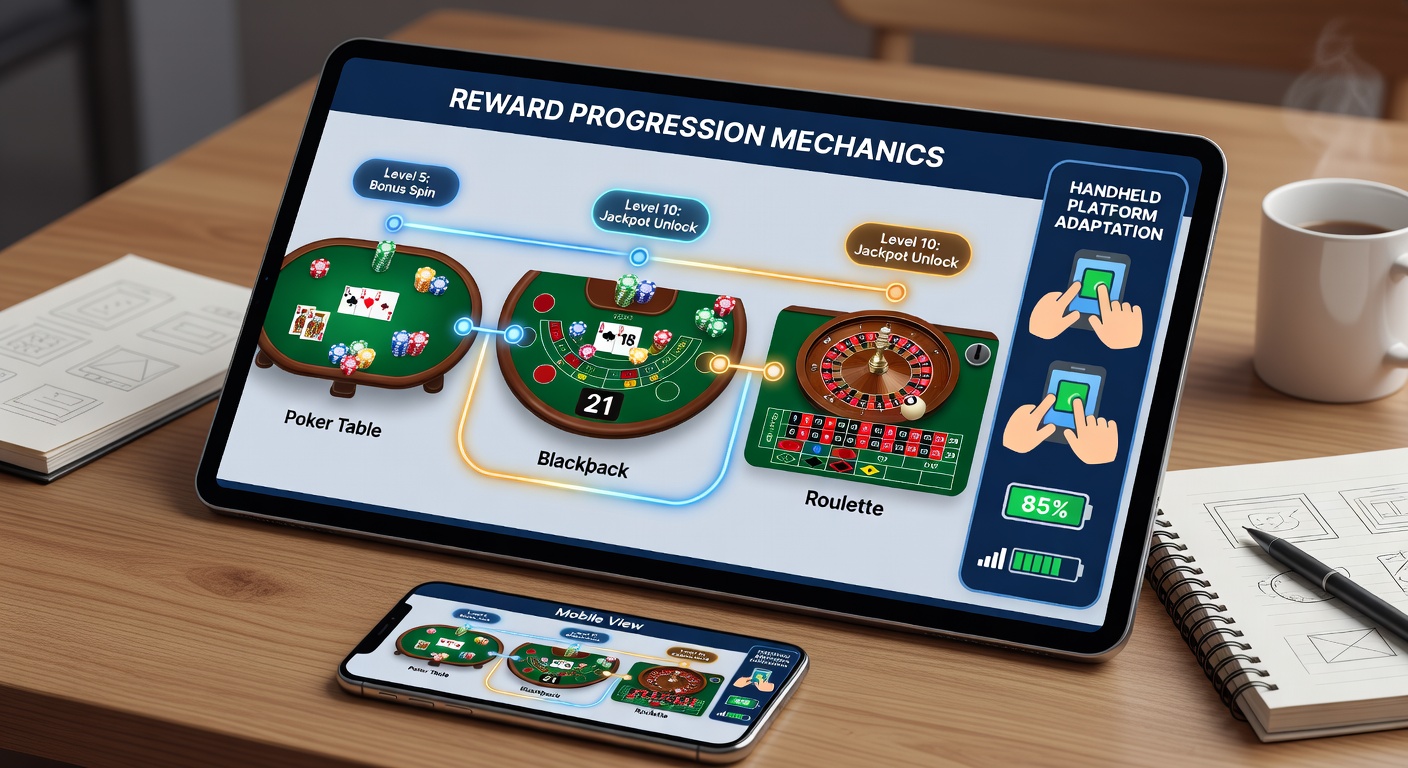 Detaillierte Übersicht über Progressionsstufen in virtuellen Tischspielen auf mobilen Geräten