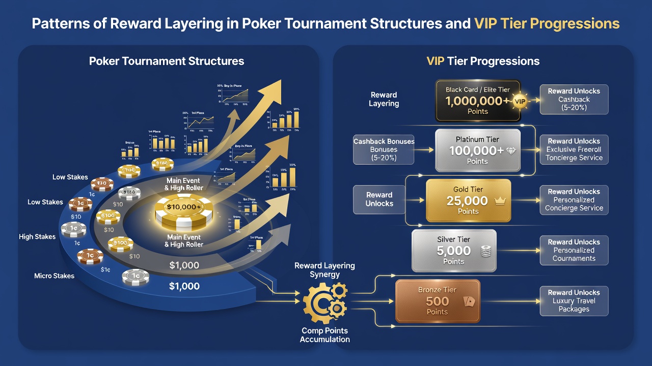 VIP-Stufenaufstieg und Belohnungsflüsse in Poker-Ökosystemen