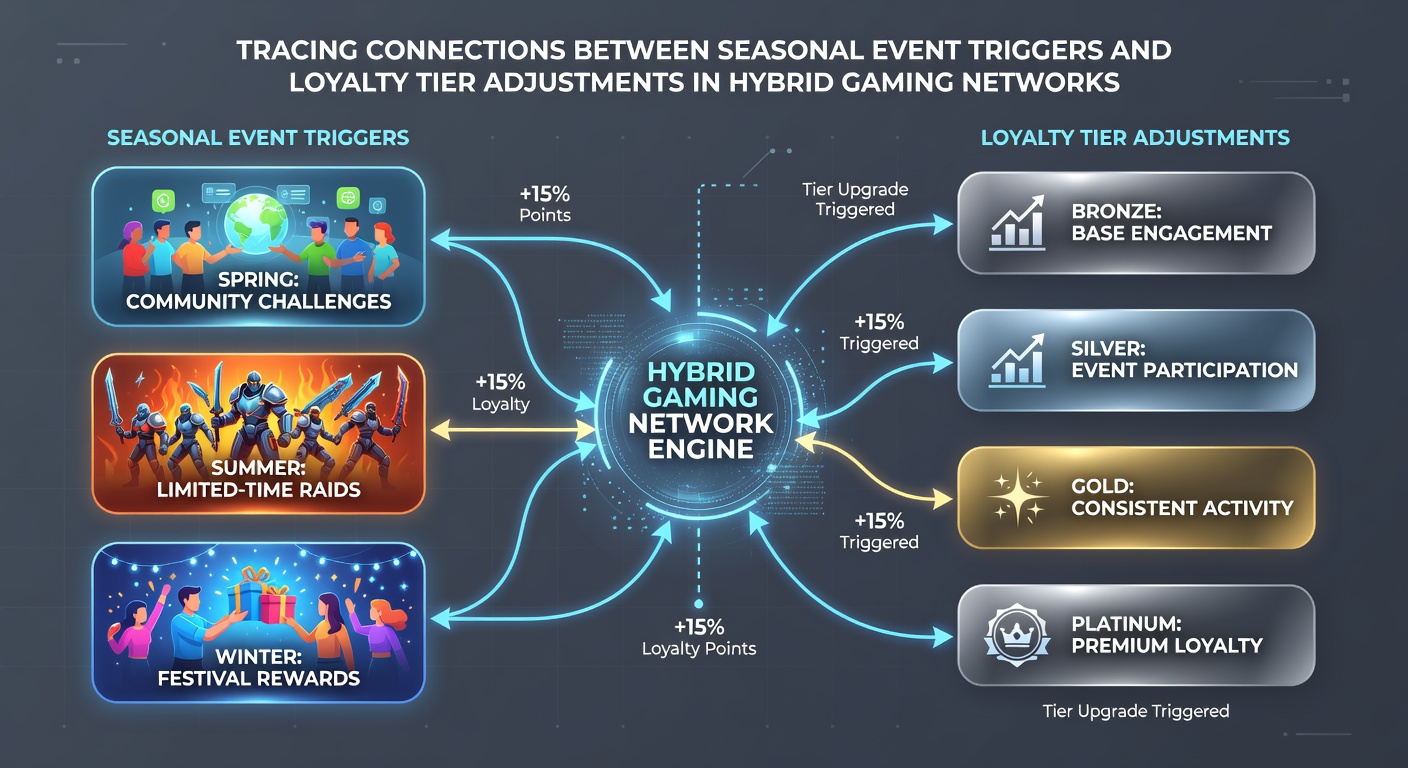 Visualisierung der Verbindungen zwischen Events und Loyalty-Tiers